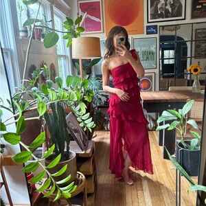 Hello Molly Vibrant Red Dress